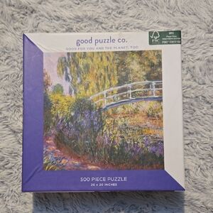 Good Puzzle Co. Monet - The Japanese Bridge 500 Piece Puzzle